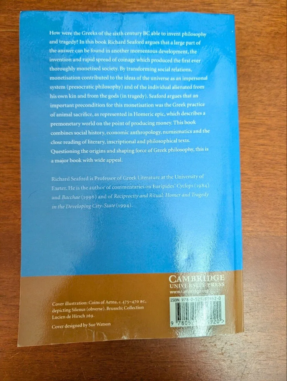 Money and The Early Greek Mind Paperback Book.